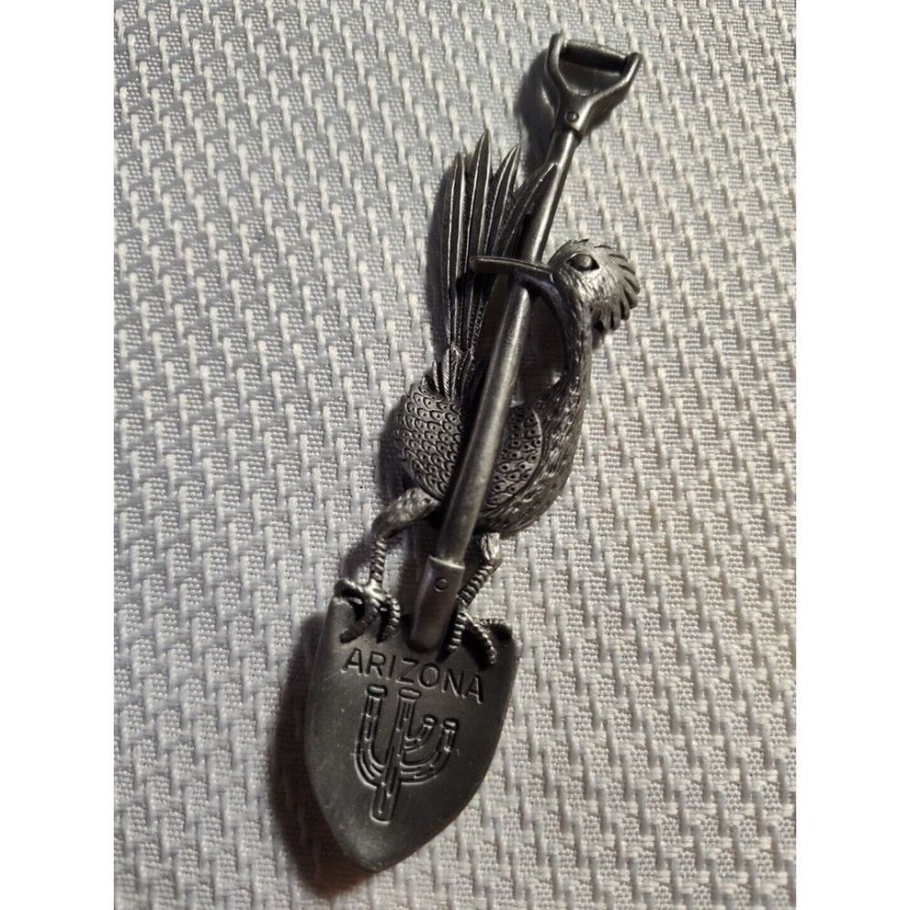 Vintage USA Souvenir Arizona State Collector Spoon Shovel Roadrunner - Picture 2 of 6